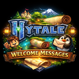 welcome message on screen