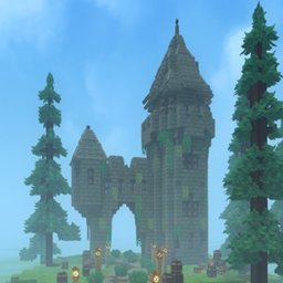 Abandoned castle tower