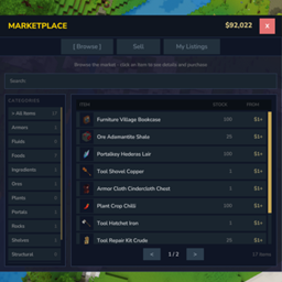EcotaleMarketplace – Player-Driven Shop
