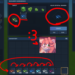 Cystal Shard Conversion/Crafting