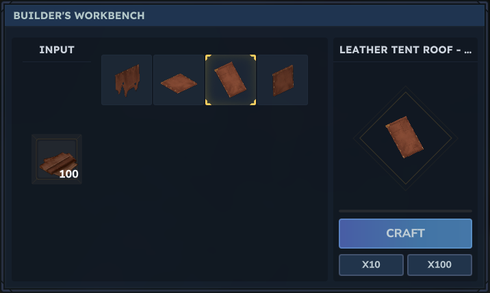 Temporary Tent Recipes