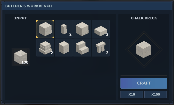 Craftable Chalk Variants