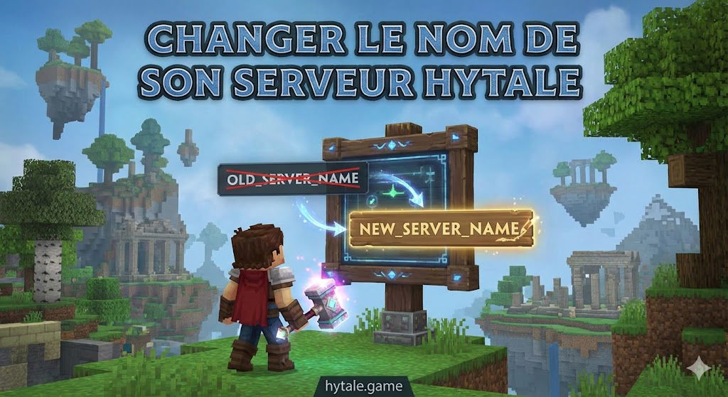 Cambia el nombre de tu servidor Hytale